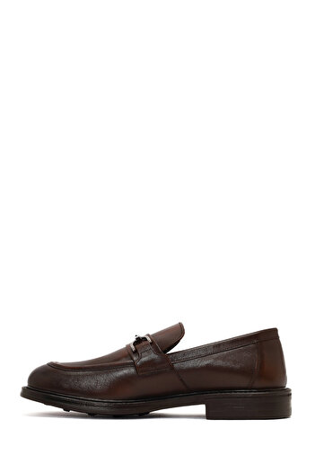 Derimod Ανδρικό καφέ δερμάτινο casual loafer 25WFD750018