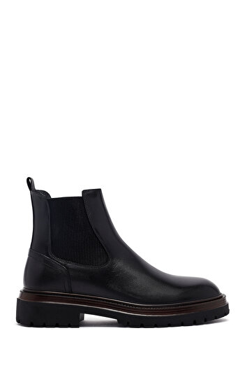 Derimod Men's Black Leather Chelsea Boots 25Wfd640218
