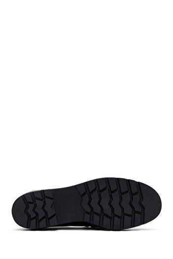 Derimod Kadın Siyah Tokalı Kalın Tabanlı Maskülen Loafer 25AFE480218
