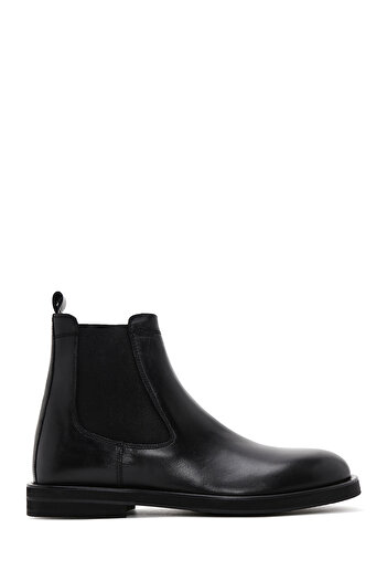 Derimod Men's Black Leather Casual Chelsea Boots 25Wfd620518