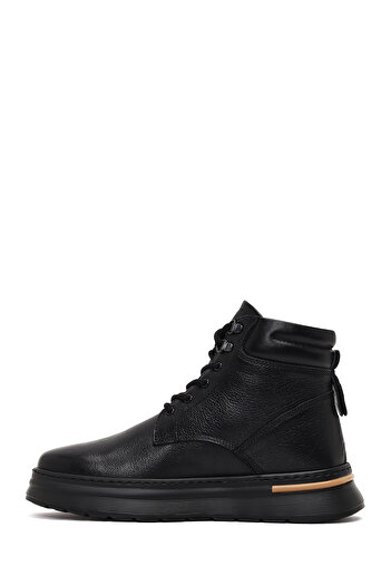 Derimod Men's Black Lace-Up Leather Casual Boots 25Wfd7000Ft