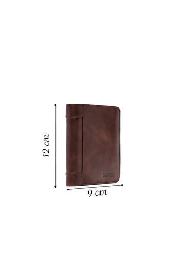 Derimod Men's Brown Leather Wallet 000A2D360918