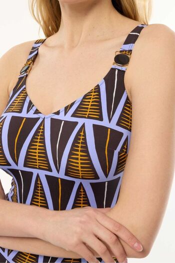 AYYILDIZ 9132 Coffee Purple Recovery Swimsuit