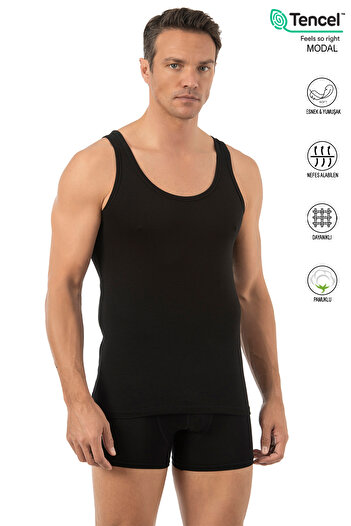 ÖZKAN underwear Özkan 10852 Ανδρικό ύφασμα Premium Βαμβακερό Μοντάλ Ευέλικτο Άνετο Χοντρό Κρεμαστό εσώρουχο