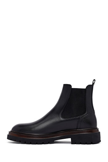 Derimod Men's Black Leather Chelsea Boots 25Wfd640218