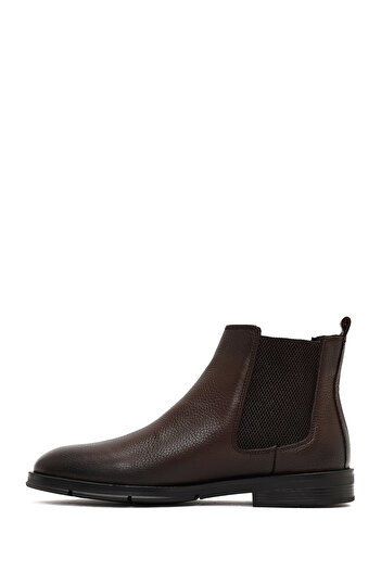 Derimod Men's Brown Leather Chelsea Boots 25Wfd7543Ft