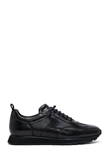 Derimod Erkek Siyah Bağcıklı Deri Casual Sneaker 25WFD693522