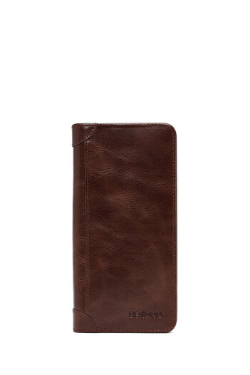 Derimod Men's Brown Leather Wallet 000A2D361218