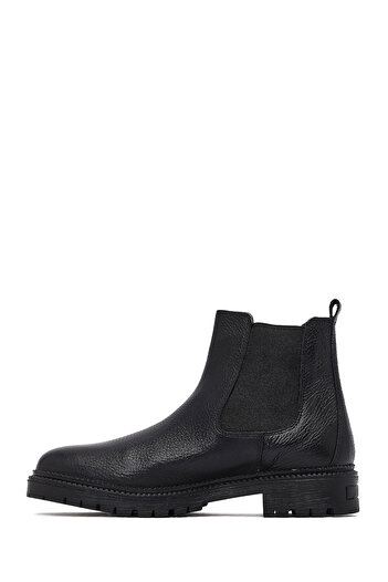 Derimod Women's Black Leather Chelsea Boots 25Wfd4105Ft