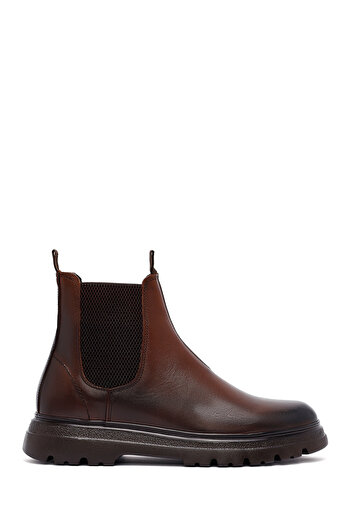 Derimod Men's Tan Leather Chelsea Boots 25Wfd681218