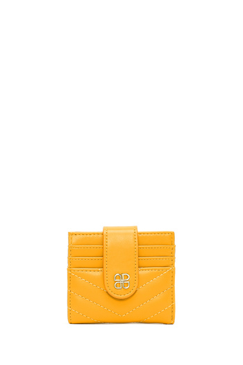 Derimod Women's Yellow Quilted Card Holder 000A2D5621Kp
