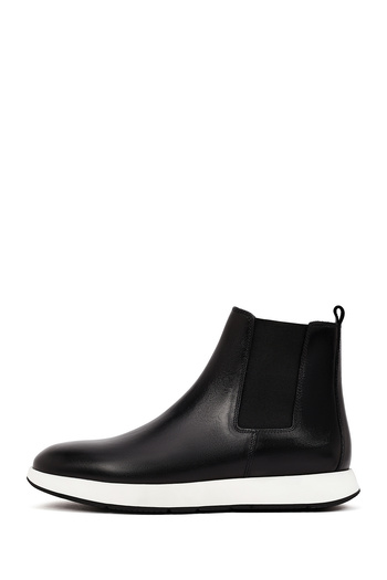 Derimod Men's Black Leather Chelsea Sports Boots 25Wfd632918