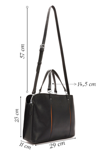 Derimod Women's Black Long Strap Shoulder Bag 25Wbd283918