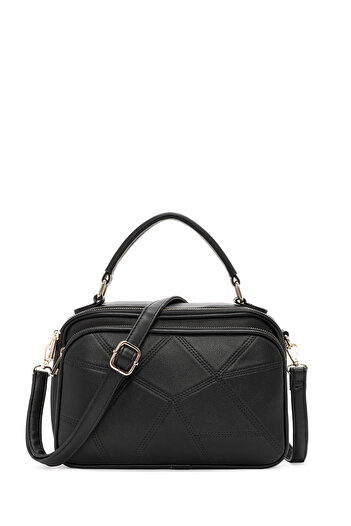 Derimod Women's Black Long Strap Printed Shoulder Bag 25Wbd262026