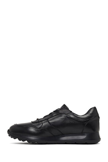 Derimod Men's Black Lace-Up Leather Sneaker, Winter Sports Shoes 25Wfd630218