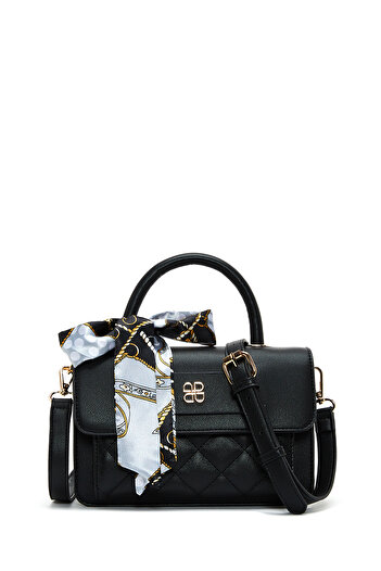 Derimod Women's Black Long Strap Quilted Mini Crossbody Bag 25Abd2702Kp