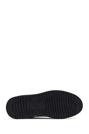 Derimod Erkek Siyah Bağcıklı Kalın Tabanlı Deri Sneaker,Kışlık Spor Ayakkabı 25WFD631018