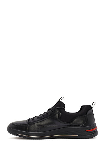 Derimod Men's Black Lace-Up Leather Sneaker, Winter Sports Shoes 25Wfd691418