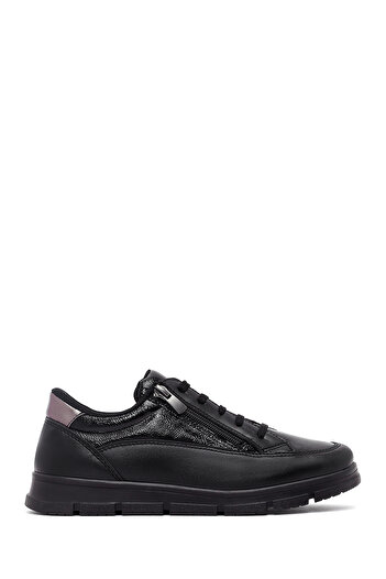 Derimod Women's Black Lace-Up Sneaker, Winter Sports Shoes 25Afe250814