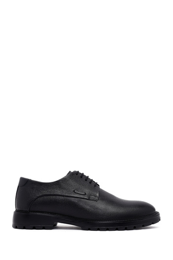 Derimod Men's Black Lace-Up Leather Casual Shoes 25Wfd7503Ft