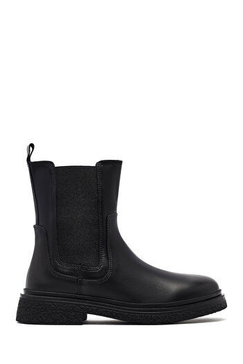 Derimod Women's Black Leather Chelsea Boots 25Wfd186818