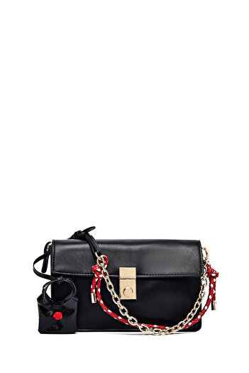 Derimod Women's Black Long Strap Crossbody Bag 25Abd244018
