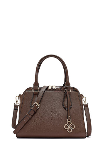 Derimod Women's Brown Long Strap Classic Shoulder Bag 25Wbd284414