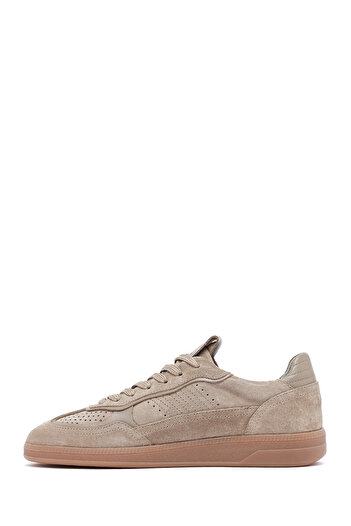 Derimod Women's Tan Lace-Up Suede Leather Sneaker, Winter Sports Shoes 25Afd420310