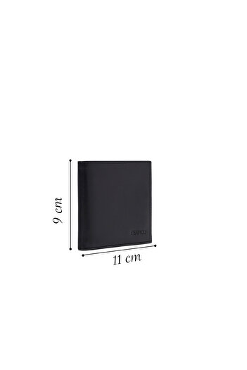 Derimod Men's Black Leather Wallet 000A2D315418