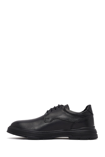 Derimod Men's Black Lace-Up Leather Casual Shoes 25Wfd681518