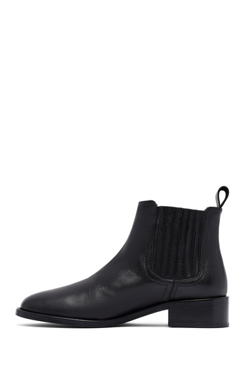 Derimod Women's Black Leather Chelsea Boots 25Afd152818