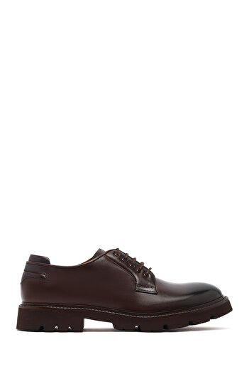 Derimod Men's Brown Lace-Up Leather Casual Shoes 25Wfd724318