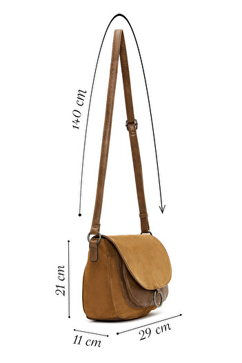 Derimod Women's Tan Long Strap Crossbody Bag 25Abd241014