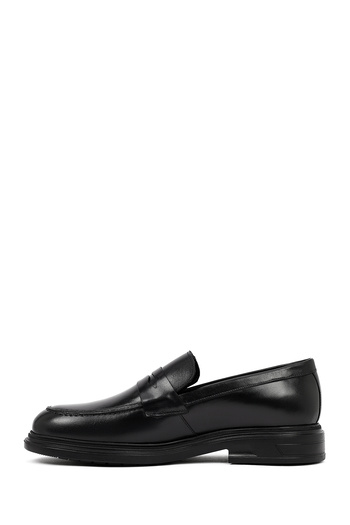 Derimod Mocasini casual din piele neagră pentru bărbați, pantofi de iarnă 25WFD760818