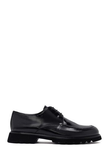 Derimod Men's Black Lace-Up Leather Casual Shoes 25Wfd704622