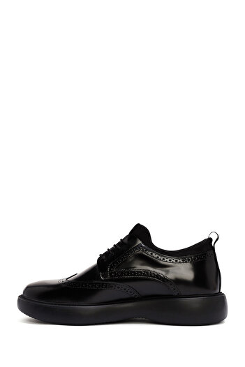 Derimod Men's Black Lace-Up Leather Casual Shoes 25Wfd750422