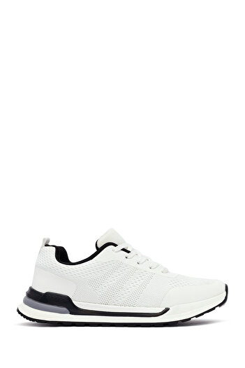 Derimod Zero Men's White Lace-Up Fabric Sneaker 25Sfd69006F