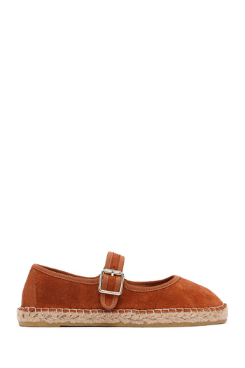 Derimod Women's Orange Strappy Suede Espadrille 25Sfd206810
