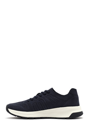 Derimod Erkek Lacivert Bağcıklı Nubuk Deri Sneaker 25SFD7600V3