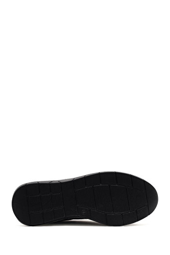 Derimod Kadın Siyah Bağcıklı Kalın Tabanlı Deri Sneaker 25SFD501718