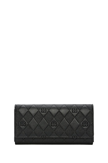 Derimod Women's Black Printed Wallet 000A2D 563126