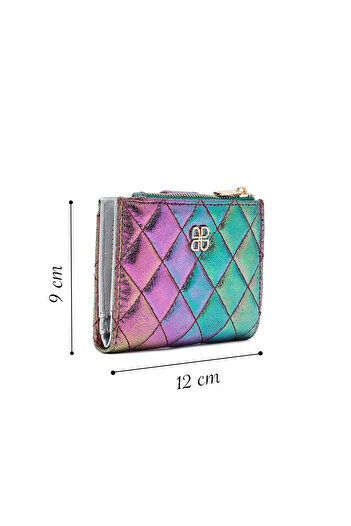 Derimod Women's Blue Printed Wallet 000A2D5624Hr