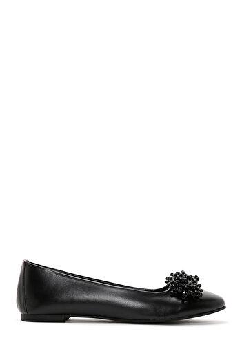 Derimod Women's Black Stone Summer Ballerina Shoes 25Sfe400218