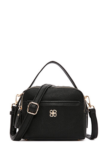 Derimod Women's Black Long Strap Crossbody Bag 25Sbd2422Ft