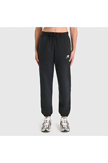New Balance WNP3516 Μαύρο γυναικείο παντελόνι φούτερ