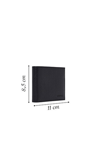 Derimod Men's Black Leather Wallet 000A2D3145Ft