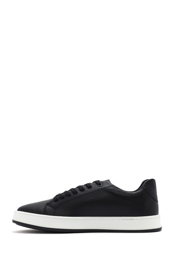 Derimod Erkek Siyah Bağcıklı Deri Sneaker 25SFD660118