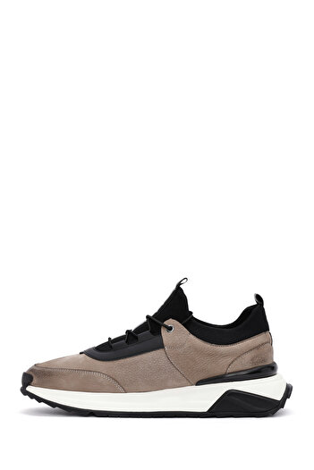Derimod Men's Mink Lace-Up Nubuck Leather Casual Sneaker 24Wfd7227V3