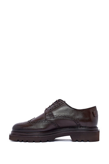 Derimod Men's Brown Laced Leather Casual Shoes 24Wfd 602618