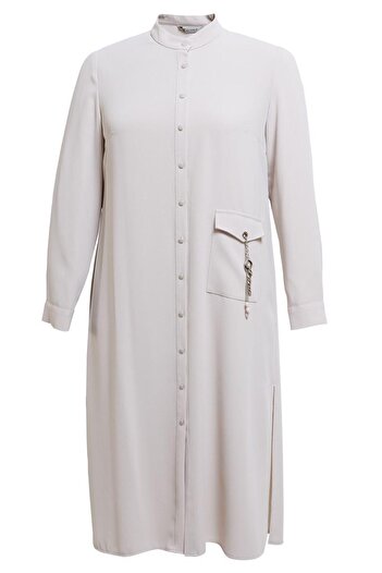 Alvina Plus Size Buttoned Tunic 44447